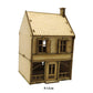 1/72 Wooden Building Model Kits European Store Scene Model Rural Architecture Wooden Assembly Model Miniature House Landscape