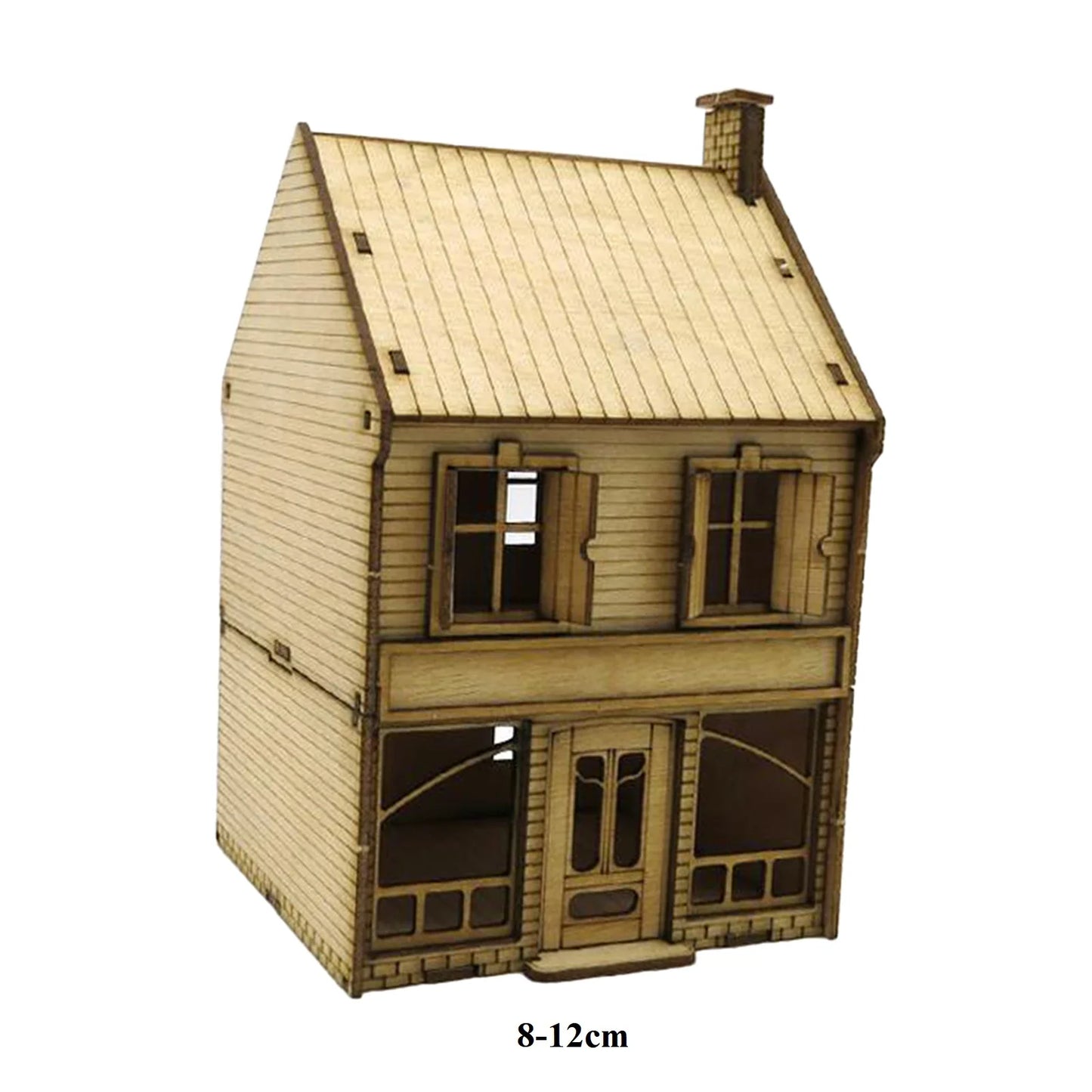 1/72 Wooden Building Model Kits European Store Scene Model Rural Architecture Wooden Assembly Model Miniature House Landscape