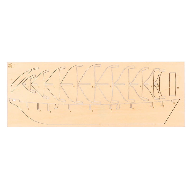1:70 New Port Wooden Sailing Boat Model DIY Kit Ship Assembly Decoration Gift