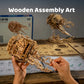 3D Wooden Jellyfish Model Kit  Marine Life DIY Assembly for Adults & Teens, Ocean-Themed Home Decor Sculpture, Intricate Underwa
