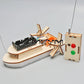 Wooden Ship Model Kit DIY Handmade Remote Control Ship Model Mini Boat Model Gift For Educational Manual Science