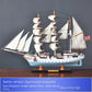 Wooden Sailing Ship Ornaments Famous Sailing Ships In The Age of Voyages Wooden Artwork Souvenirs for Office and Home Decoration
