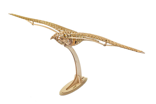 Real Hawk New Mechanical Dove 1000MM 3D Wooden Puzzle Wood Toy Strap urniture for display Children's gift