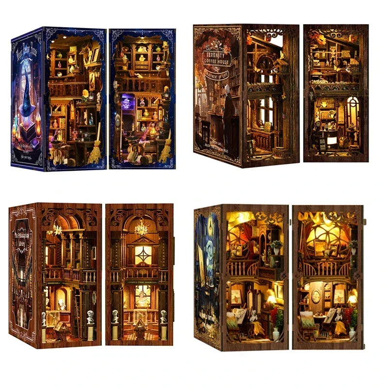 Cartoon 3D stereoscopic creative diy house ornaments, handmade bookshelf decorations, ornaments, children's toys and gifts