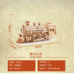 Steam Train Wooden Three-dimensional Puzzle 3D Retro Mechanical Model Assembled Building Blocks Toys Gifts