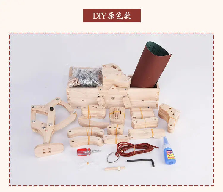 Wooden Gear Mechanical Ox Cart Model Invention in Ancient China Creative Assembly Toys Crafts Walks On Its Own Gift