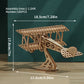 3D Wooden Puzzle Wood DIY Craft  Bi-Plane Model kits Handmade Gifts