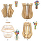 Bouquet Vase 3D Wooden Building Blocks Model Wood Stereo Stitch Puzzle Models Kit Gifts for Women Men