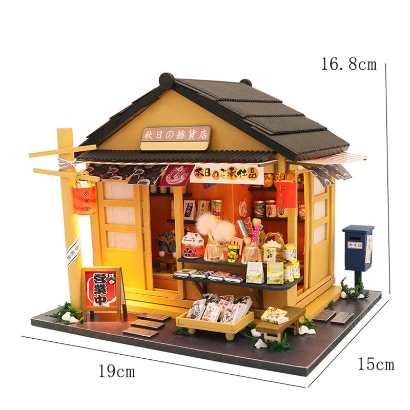 Wooden 3D Puzzles Mini Doll House DIY Small House Kits Assembly Model Building Room Bedroom With Furniture Dollhouse Xmas Gifts