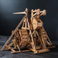 1:48 Rotary Counterweight Trebuchet Catapult DIY Ancient Chariot Model Siege Car Wooden 3D Puzzle Need Assembly
