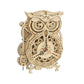Robotime ROKR 3D Wooden Puzzle Owl Clock Model Building Kit Toys for Children Kids Boys LK503