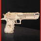 3D Wooden Mechanical Guns Shooting Models Building Block Assemble Outdoor Sport Puzzle Toy for Children Creative Gift