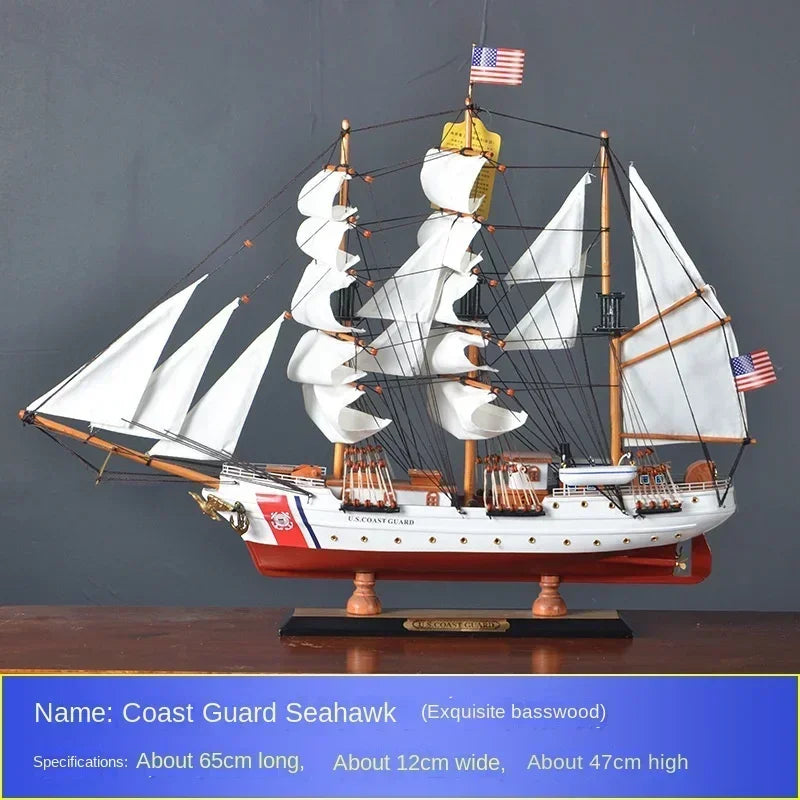 Wooden Sailing Ship Ornaments Famous Sailing Ships In The Age of Voyages Wooden Artwork Souvenirs for Office and Home Decoration
