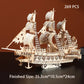 3D Puzzle DIY Wooden The Flying Dutchman Pirate Ship Assembled Miniature Model Kits Jigsaw Puzzles for Friends Birthday Gifts