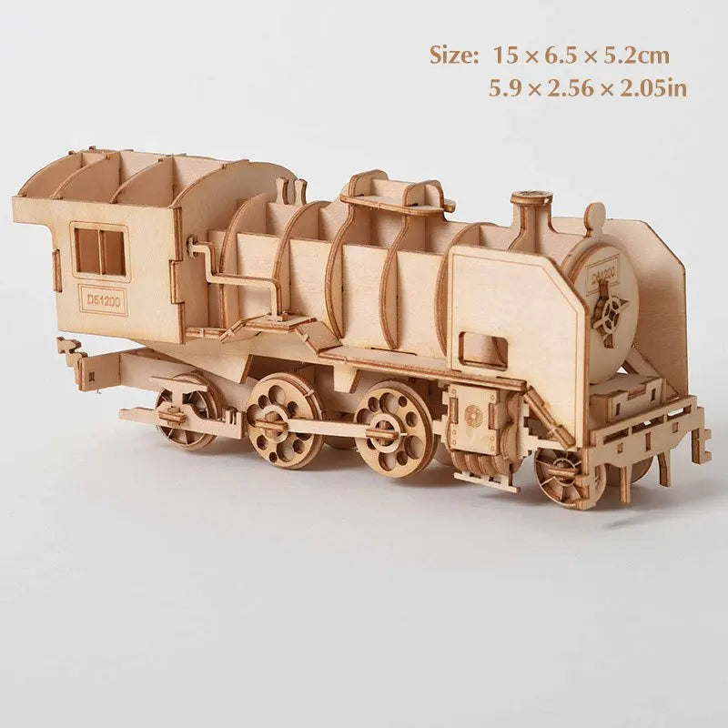 1pc 3D DIY Wooden Puzzle Model Handmade Mechanical Toy Building Game Assemble Ship Model 3D Model Ornament Christmas Gift