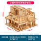 1:50 Scale Miniature Building Prefabricated House Wooden Cabin DIY Assembly Model Kit Wooden Constructor Architecture Material