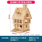 1:50 Scale Miniature Building Prefabricated House Wooden Cabin DIY Assembly Model Kit Wooden Constructor Architecture Material