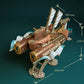 Steampunk Fantasy Airship 3D Wooden Puzzle Model Building Kits Submarine Handicraft Masterpiece DIY Assembly Toy