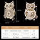 Wooden Puzzle 3D Owl Clock Model Building Kits Creative DIY Wall Clock Mechanical Retro Pendulum Clock Assembly Toy for Adults