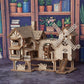 3D wooden puzzle windmill house model kit, wooden DIY building model puzzle block toy, suitable for gift decoration for family