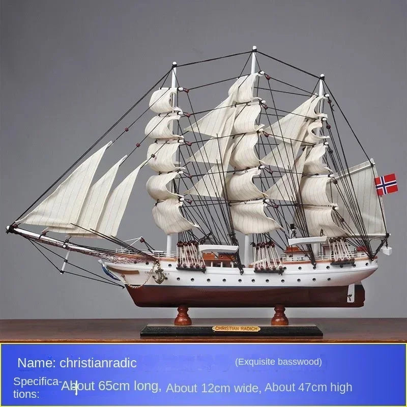 Wooden Sailing Ship Ornaments Famous Sailing Ships In The Age of Voyages Wooden Artwork Souvenirs for Office and Home Decoration