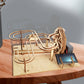 DIY Wooden Marble Machine - 3D Mechanical Gear Model, STEAM Educational Building Kit for Children