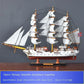 Wooden Sailing Ship Ornaments Famous Sailing Ships In The Age of Voyages Wooden Artwork Souvenirs for Office and Home Decoration