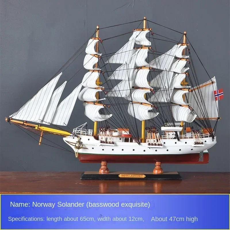 Wooden Sailing Ship Ornaments Famous Sailing Ships In The Age of Voyages Wooden Artwork Souvenirs for Office and Home Decoration