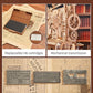 Robotime rokr 3D Wooden Puzzle Model Kits Classic Printing Press Mechanical Gears for Adults