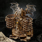 3D Wooden Puzzle DIY High Complexity Marble Run Puzzle Set Dragon Jigsaw Model Kits Building Block Educational Gift For Kids