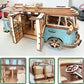 3D Puzzle Toy Wooden Car Style House Model Parent Child Interactive Creative DIY Toys Creative Puzzle Decoration Festival Gift