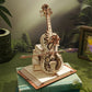 3D Wooden Cello Music Box DIY Movable Stem Creative Girls Educational Toy Gift AMK63