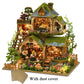 DIY Wooden Miniature Model Kit Forest Adventures Casa Doll Houses 3D Puzzle Dollhouse With Furniture for Friends Christmas Gifts