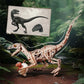 Robotime Rokr 3D Wooden Puzzle Velociraptor Mechanical DIY Velociraptor Walking Model Mechanical Construction Set 3D Wooden LD01