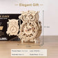 161PCS Adult 3D Wooden Puzzle Owl Clock - Mechanical Model Making Kit Men Women DIY Handmade Puzzle Clock Puzzle