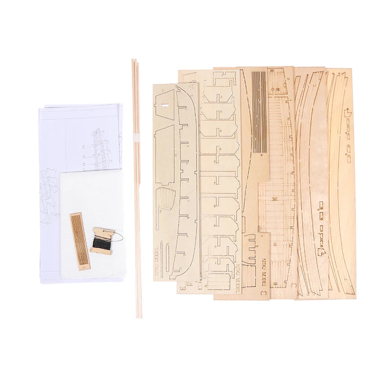 1pcs Chinese sand boat wooden assembly model kit DIY handmade antique ship model