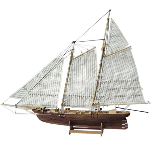 1:120 DIY Wooden Assembly Sailing Ship Model Classic Sailing Boat Puzzle Toys