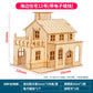 1:50 Scale Miniature Building Prefabricated House Wooden Cabin DIY Assembly Model Kit Wooden Constructor Architecture Material