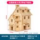 1:50 Scale Miniature Building Prefabricated House Wooden Cabin DIY Assembly Model Kit Wooden Constructor Architecture Material