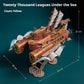 HowCat DIY 3D Wooden Puzzle Fantasy Spaceship Popular Assembly Model Kits Toys for Children Kids Girls Birthday Gift