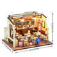 Wooden 3D Puzzles Mini Doll House DIY Small House Kits Assembly Model Building Room Bedroom With Furniture Dollhouse Xmas Gifts