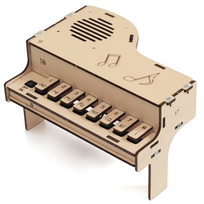 DIY Wooden Electronic Piano Model Teenager Science Toys Assembled Panotron Experiment Material Kits for Kids Educational