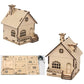 2025 DIY Wooden House Music Box Model Building Kit Fun Educational Science Toy Physics Handmade Assembly Blocks