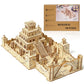 3D Wooden Puzzle WW2 War City Postwar Handmade Mechanical Assembly House Model DIY Kits Toys Desk Decoration Gifts For Kids