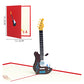 3D Classic Wooden Guitar Greeting Card, Concert, Violin, Piano, Invitation, Birthday Card, Gifts, Sympathy Card, Thank You Card