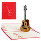 3D Classic Wooden Guitar Greeting Card, Concert, Violin, Piano, Invitation, Birthday Card, Gifts, Sympathy Card, Thank You Card