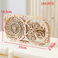 DIY Wooden Model 3D Puzzle Miniature Building Kit Mechanical Gear Rotation Educational Jigsaw Puzzle for Children Birthday Gifts