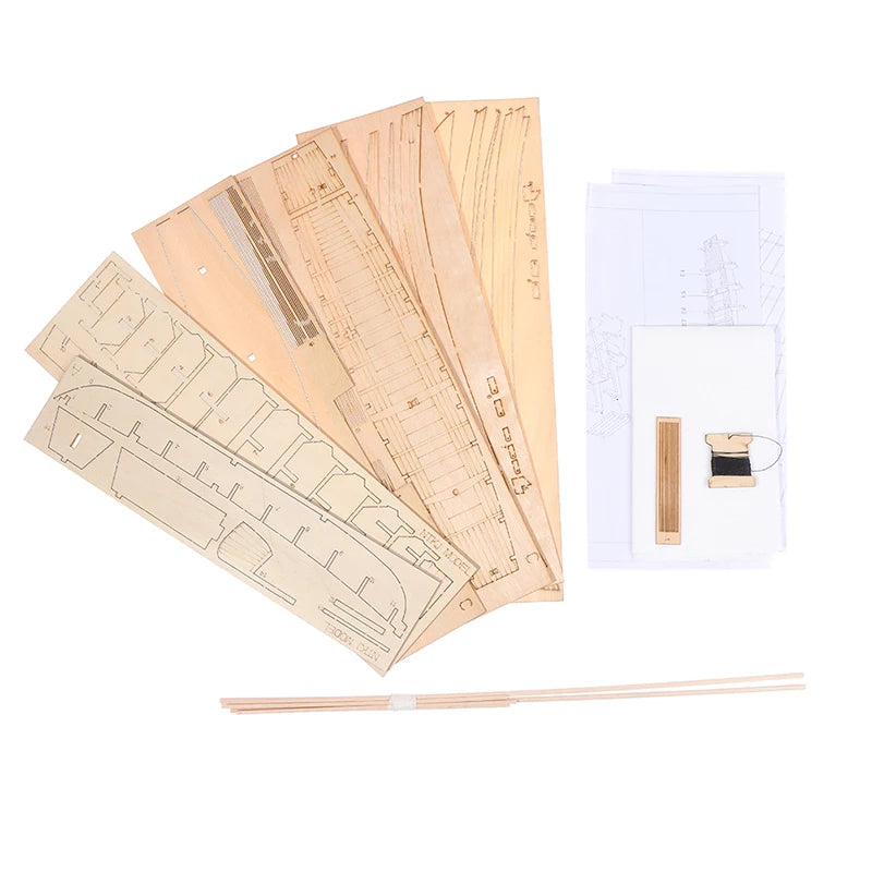 1pcs Chinese sand boat wooden assembly model kit DIY handmade antique ship model