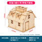 1:50 Scale Miniature Building Prefabricated House Wooden Cabin DIY Assembly Model Kit Wooden Constructor Architecture Material