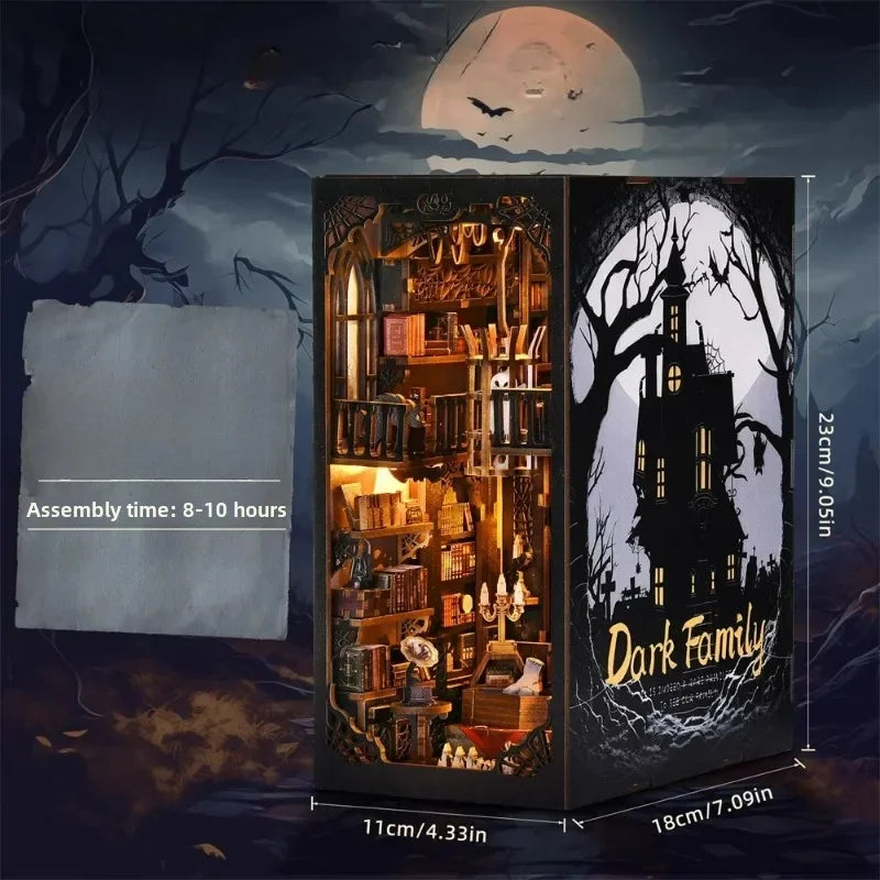 Wood DIY Hand Assembling Desktop Figurines Creative Cabin Moulding Modern Aesthetic Home Decoration Crafts Halloween Funny Gift